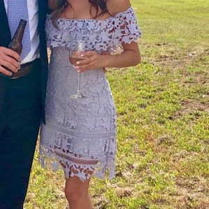 ASTR Lilac Off Shoulder Dress